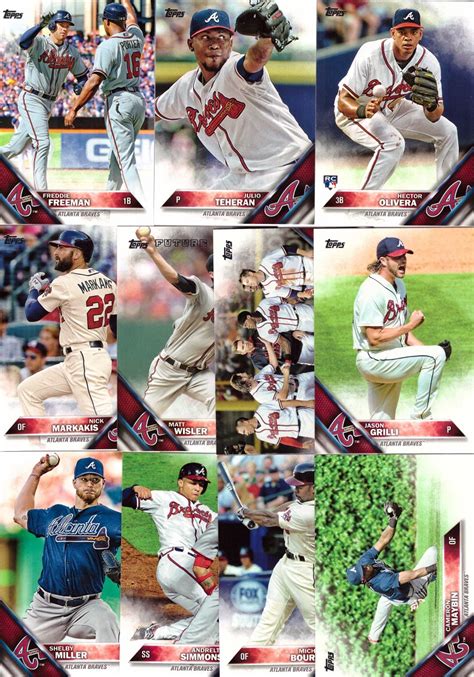 atlanta braves smart circle cards|Atlanta Braves baseball cards.